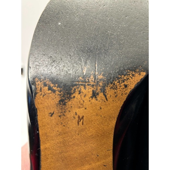 Van Eli Vintage Brown Block Heels Closed Toe Size 8M - Picture 10 of 10